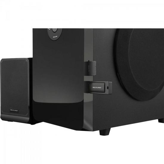 Home Theater 80W USB/SD/AUX SP177 Preto MULTILASER por 0,00 à vista no boleto/pix ou parcele em até 1x sem juros. Compre na loja Mundomax!
