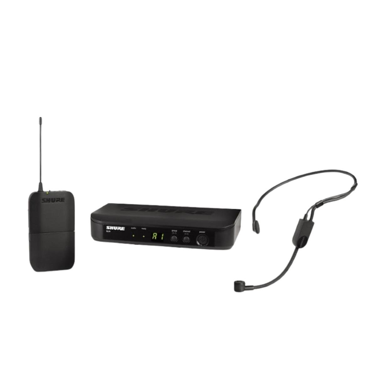 Sistema Microfone Headset sem Fio BLX14BR/PGA31 Preto SHURE - Mundomax