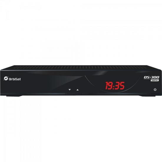 Receptor Analógico/Digital Banda-C OS-300 Preto ORBISAT por 0,00 à vista no boleto/pix ou parcele em até 1x sem juros. Compre na loja Mundomax!