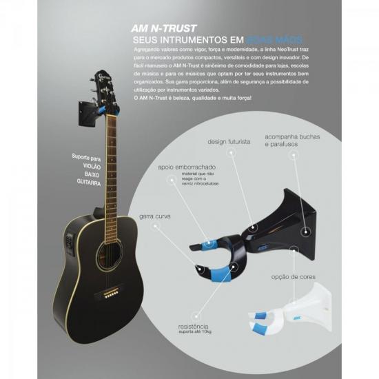 Suporte para Violão/Guitarra/Baixo AM N-TRUST Parede Preto ASK por 0,00 à vista no boleto/pix ou parcele em até 1x sem juros. Compre na loja Mundomax!