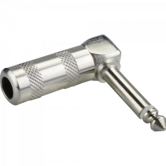 Plug P10 Mono Cachimbo Metal SKCC150 Prata GENÉRICO (60601)