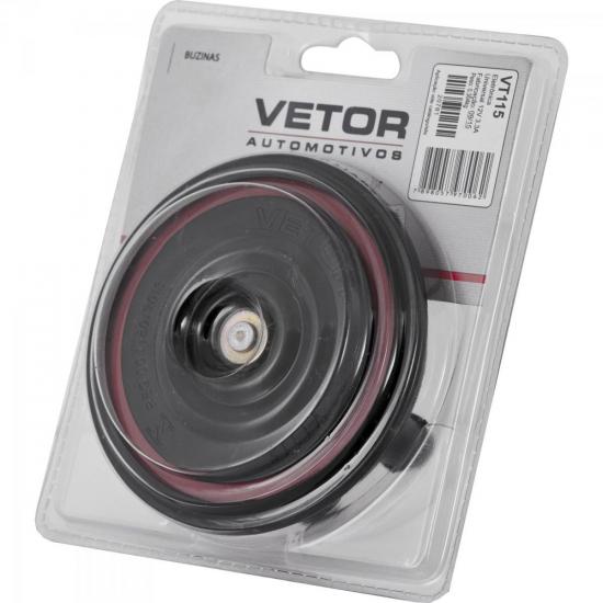 Buzina Paquerinha Eletromagnética 92mm VTO115 VETOR por 26,90 à vista no boleto/pix ou parcele em até 1x sem juros. Compre na loja Mundomax!