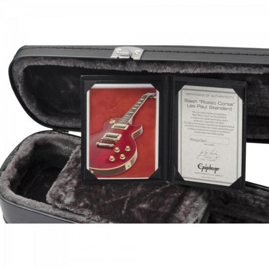Guitarra EPIPHONE Les Paul STANDARD SLASH Rosso Corsa por 0,00 à vista no boleto/pix ou parcele em até 1x sem juros. Compre na loja Mundomax!