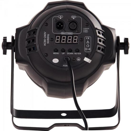 Refletor 54 LEDs RGBW 3W BETOPPER Preto ALLTECHPRO por 0,00 à vista no boleto/pix ou parcele em até 1x sem juros. Compre na loja Mundomax!