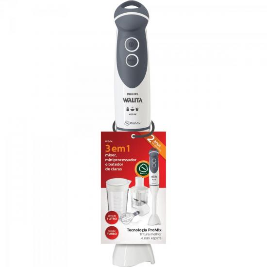 Mixer com Copo 400W 110V RI1364/09 Branco PHILIPS WALITA por 0,00 à vista no boleto/pix ou parcele em até 1x sem juros. Compre na loja Mundomax!
