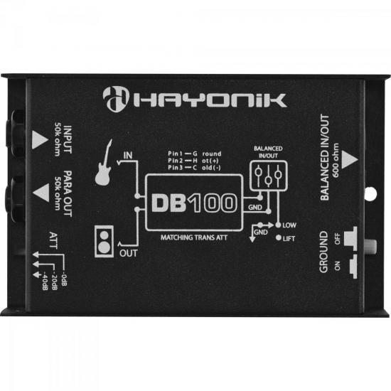 Direct Box Passivo DB100 Preto HAYONIK por 120,90 à vista no boleto/pix ou parcele em até 4x sem juros. Compre na loja Mundomax!