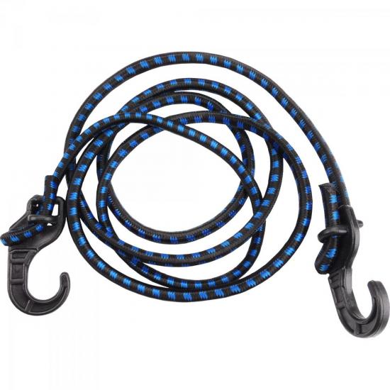 Elástico Para Bagageiro 1,5m Azul/Preto BRASFORT por 0,00 à vista no boleto/pix ou parcele em até 1x sem juros. Compre na loja Mundomax!