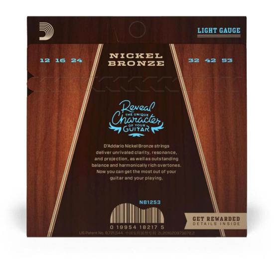 Encordoamento Violão Aço .012-.053 Nickel Bronze NB1253 D\