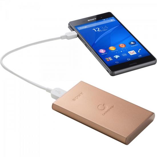 Carregador Portátil USB 5000mAh CP-S5 Cobre SONY por 0,00 à vista no boleto/pix ou parcele em até 1x sem juros. Compre na loja Mundomax!