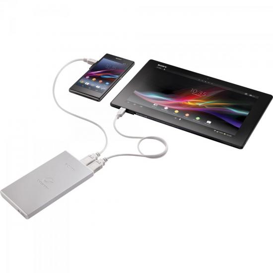 Carregador Portátil USB 7000mAh CP-F2LS Prata SONY por 0,00 à vista no boleto/pix ou parcele em até 1x sem juros. Compre na loja Mundomax!