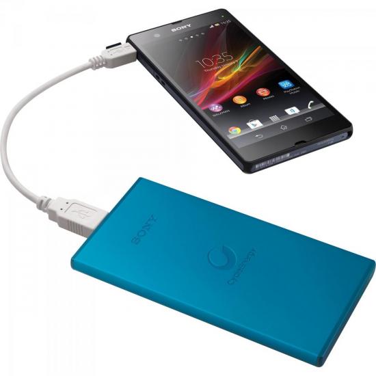 Carregador Portátil USB 5000mAh CP-F5BC Azul SONY por 0,00 à vista no boleto/pix ou parcele em até 1x sem juros. Compre na loja Mundomax!