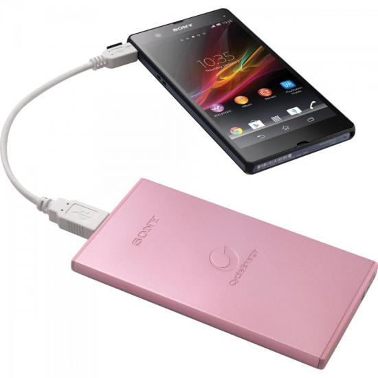 Carregador Portátil USB 5000mAh CP-F5BC Rosa SONY por 0,00 à vista no boleto/pix ou parcele em até 1x sem juros. Compre na loja Mundomax!
