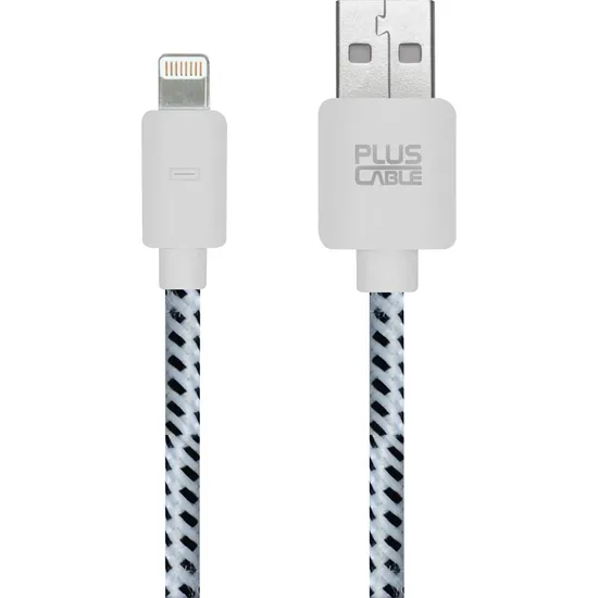 Cabo Lightning USB Para Apple 1m LT1002WH Branco PLUSCABLE (60740)