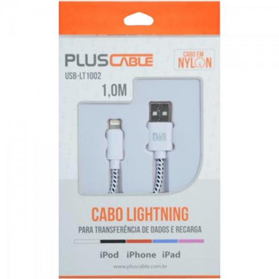 Cabo Lightning USB Para Apple 1m LT1002WH Branco PLUSCABLE por 0,00 à vista no boleto/pix ou parcele em até 1x sem juros. Compre na loja Mundomax!