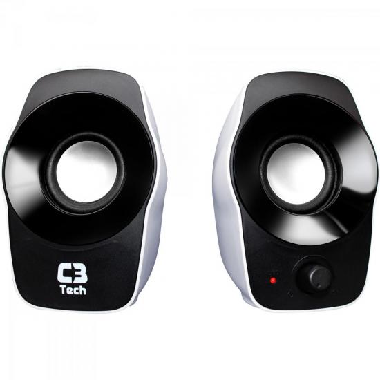 Caixa Multimídia 2.0 3+3W RMS SP-206BW Preto/Branco C3 TECH por 0,00 à vista no boleto/pix ou parcele em até 1x sem juros. Compre na loja Mundomax!