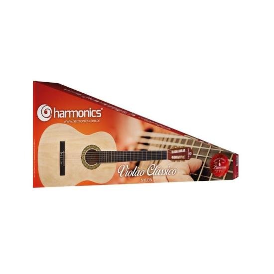 Violão Harmonics GC-10 Acústico Nylon Natural por 319,90 à vista no boleto/pix ou parcele em até 10x sem juros. Compre na loja Harmonics!