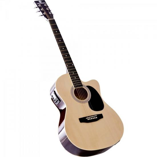 Violão Harmonics GE-21 Eletroacústico Aço Natural por 459,99 à vista no boleto/pix ou parcele em até 10x sem juros. Compre na loja Mundomax!