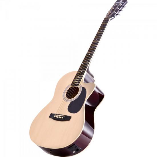 Violão Harmonics GE-21 Eletroacústico Aço Natural por 459,99 à vista no boleto/pix ou parcele em até 10x sem juros. Compre na loja Mundomax!