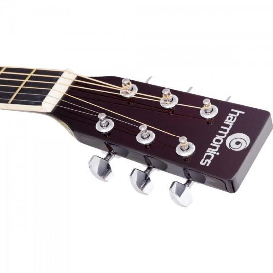 Violão Harmonics GE-21 Eletroacústico Aço Natural por 459,99 à vista no boleto/pix ou parcele em até 10x sem juros. Compre na loja Mundomax!