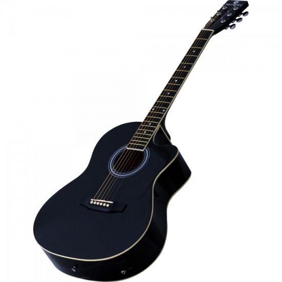 Violão Harmonics GE-21 Eletroacústico Aço Preto por 630,00 à vista no boleto/pix ou parcele em até 10x sem juros. Compre na loja Mundomax!