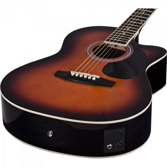 Violão Harmonics GE-21 Eletroacústico Aço Sunburst por 539,00 à vista no boleto/pix ou parcele em até 10x sem juros. Compre na loja Mundomax!