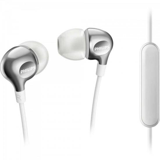 Fone de Ouvido Intra-Auricular c/ Mic SHE3705WT/00 Branco PHILIPS por 0,00 à vista no boleto/pix ou parcele em até 1x sem juros. Compre na loja Mundomax!