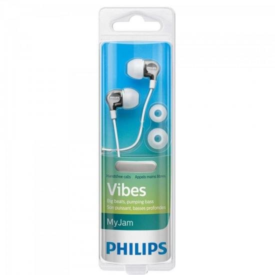 Fone de Ouvido Intra-Auricular c/ Mic SHE3705WT/00 Branco PHILIPS por 0,00 à vista no boleto/pix ou parcele em até 1x sem juros. Compre na loja Mundomax!