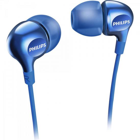 Fone de Ouvido Intra-Auricular SHE3700BL/00 Azul PHILIPS por 0,00 à vista no boleto/pix ou parcele em até 1x sem juros. Compre na loja Mundomax!