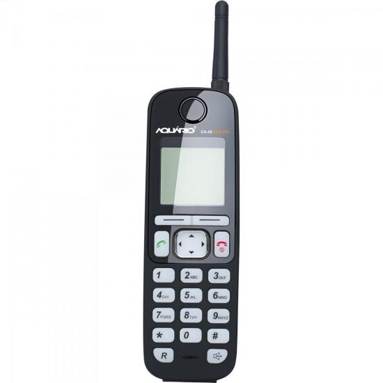 Telefone Rural sem Fio Quadriband CA45 Preto AQUÁRIO por 0,00 à vista no boleto/pix ou parcele em até 1x sem juros. Compre na loja Mundomax!