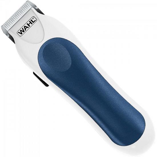 Máquina de Corte sem Fio MINI PRO Azul/Branco WAHL por 0,00 à vista no boleto/pix ou parcele em até 1x sem juros. Compre na loja Mundomax!