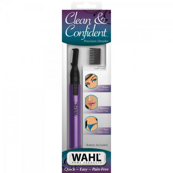 Aparador de Pelos CLEAN & CONFIDENT Roxo WAHL por 0,00 à vista no boleto/pix ou parcele em até 1x sem juros. Compre na loja Mundomax!