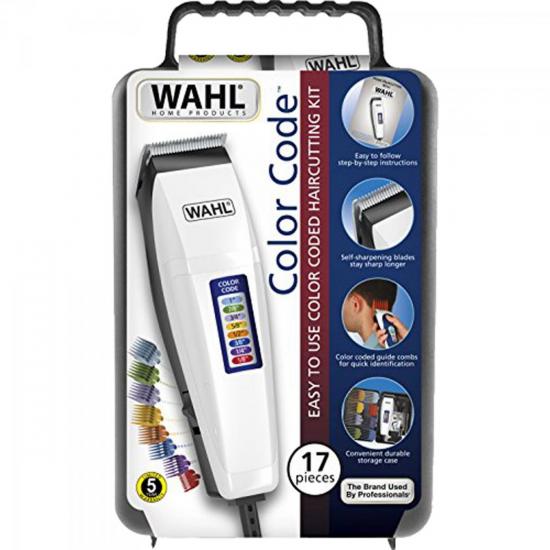 Máquina de Corte Wahl Color Code 127V por 129,99 à vista no boleto/pix ou parcele em até 5x sem juros. Compre na loja Mundomax!