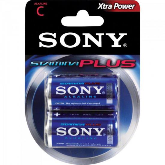 Pilha Alcalina C STAMINA PLUS AM2-B2D SONY por 0,00 à vista no boleto/pix ou parcele em até 1x sem juros. Compre na loja Mundomax!