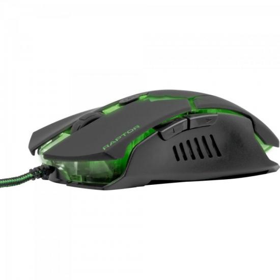 Mouse Gamer Fortrek Raptor OM801 3200 Dpi Preto/Verde por 42,99 à vista no boleto/pix ou parcele em até 1x sem juros. Compre na loja Mundomax!