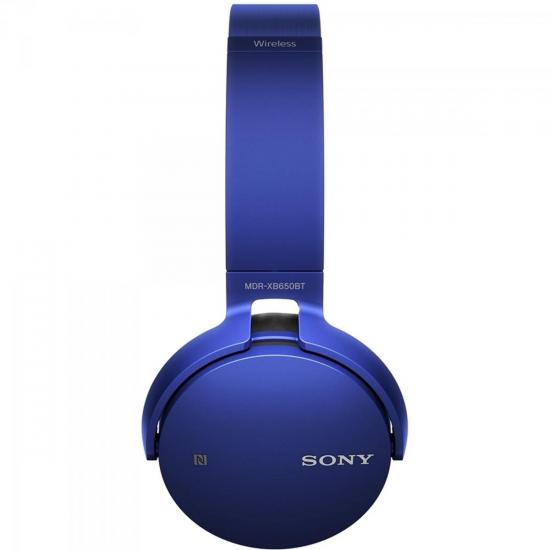 Fone de Ouvido Wireless Bluetooth com Microfone MDR-XB650BT Azul