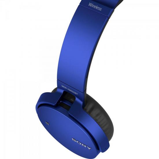 Fone de Ouvido Wireless Bluetooth com Microfone MDR-XB650BT Azul SONY por 0,00 à vista no boleto/pix ou parcele em até 1x sem juros. Compre na loja Mundomax!