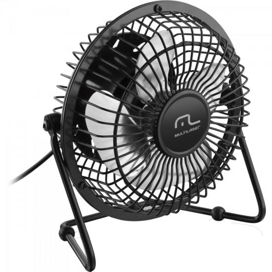 Mini Ventilador de Mesa USB AC167 Preto MULTILASER por 0,00 à vista no boleto/pix ou parcele em até 1x sem juros. Compre na loja Mundomax!