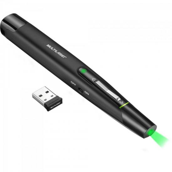 Apresentador Laser Wireless AC278 Preto MULTILASER por 0,00 à vista no boleto/pix ou parcele em até 1x sem juros. Compre na loja Mundomax!