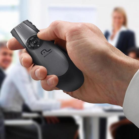 Apresentador Laser Wireless AC164 Cinza/Preto MULTILASER por 0,00 à vista no boleto/pix ou parcele em até 1x sem juros. Compre na loja Mundomax!