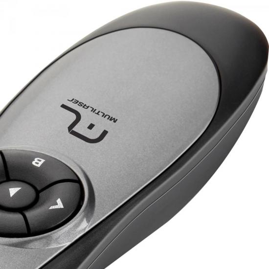Apresentador Laser Wireless AC164 Cinza/Preto MULTILASER por 0,00 à vista no boleto/pix ou parcele em até 1x sem juros. Compre na loja Mundomax!