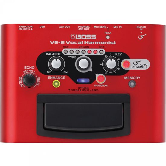 Pedal de Efeitos VOCAL HARMONIST VE-2 Vermelho BOSS (60885)