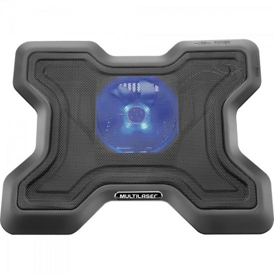 Suporte Para Notebook Com Cooler AC123 Multilaser por 0,00 à vista no boleto/pix ou parcele em até 1x sem juros. Compre na loja Mundomax!