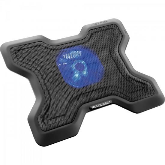 Suporte Para Notebook Com Cooler AC123 Multilaser por 0,00 à vista no boleto/pix ou parcele em até 1x sem juros. Compre na loja Mundomax!