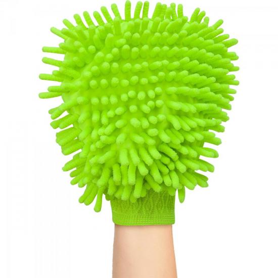 Luva de Microfibra Para Limpeza AU309 Verde MULTILASER por 0,00 à vista no boleto/pix ou parcele em até 1x sem juros. Compre na loja Mundomax!