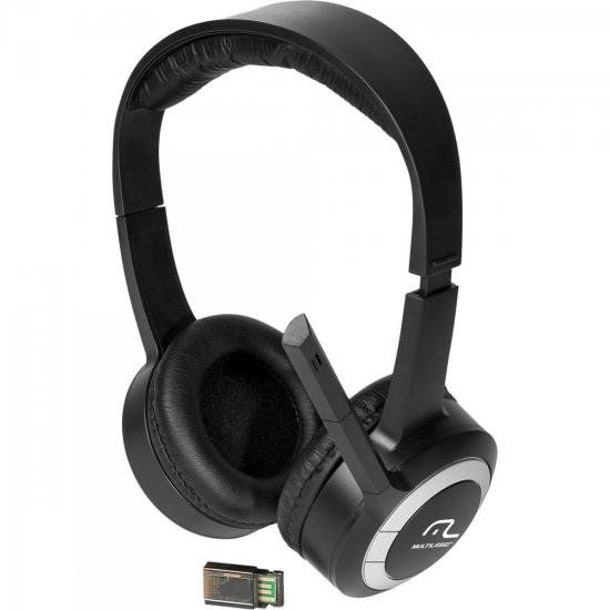 Headset Wireless com Controle de Volume PH093 Preto MULTILASER por 0,00 à vista no boleto/pix ou parcele em até 1x sem juros. Compre na loja Mundomax!