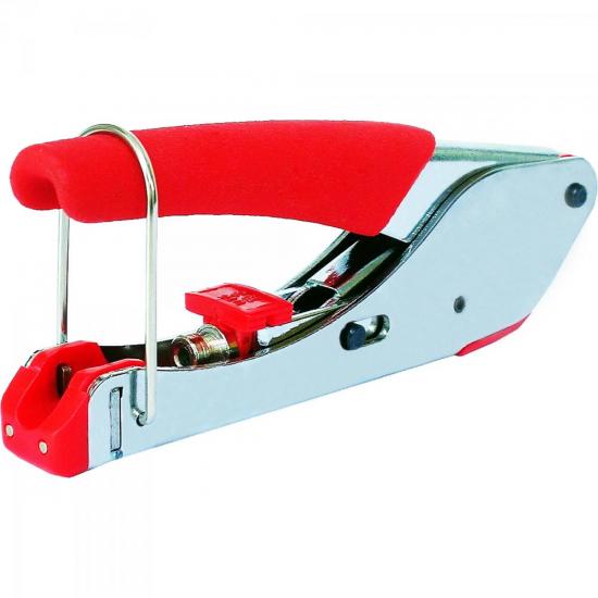 Alicate de Compressão RG59 BVH-518A Vermelho ALLTECH por 0,00 à vista no boleto/pix ou parcele em até 1x sem juros. Compre na loja Mundomax!