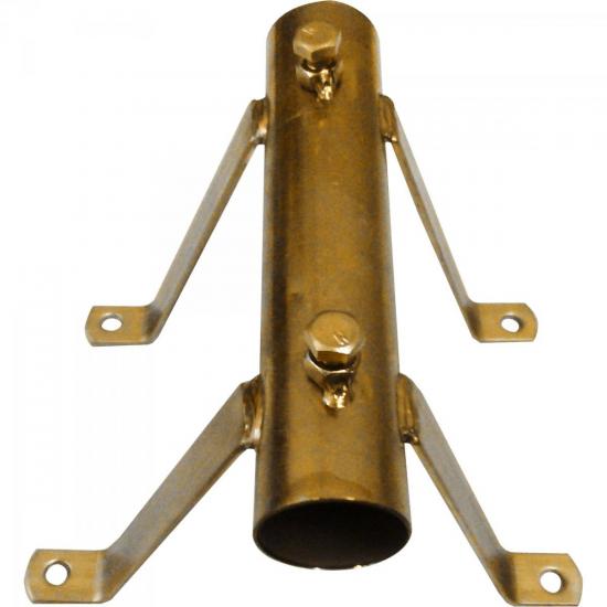 Suporte Cavalete Lateral Parede 3/4\" Duplo Bicromado ONLINE ANTENAS por 0,00 à vista no boleto/pix ou parcele em até 1x sem juros. Compre na loja Mundomax!