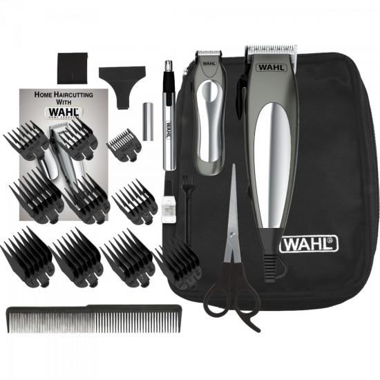 Deluxe Groom Pro 127V - Kit com máquina de corte e aparador WAHL por 218,90 à vista no boleto/pix ou parcele em até 8x sem juros. Compre na loja Mundomax!