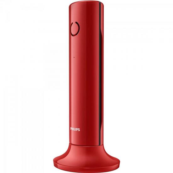 Telefone sem Fio Linea com ID e Viva-Voz M3301R/BR Vermelho PHILIPS por 0,00 à vista no boleto/pix ou parcele em até 1x sem juros. Compre na loja Mundomax!