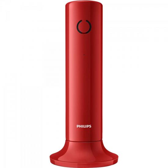 Telefone sem Fio Linea com ID e Viva-Voz M3301R/BR Vermelho PHILIPS por 0,00 à vista no boleto/pix ou parcele em até 1x sem juros. Compre na loja Mundomax!
